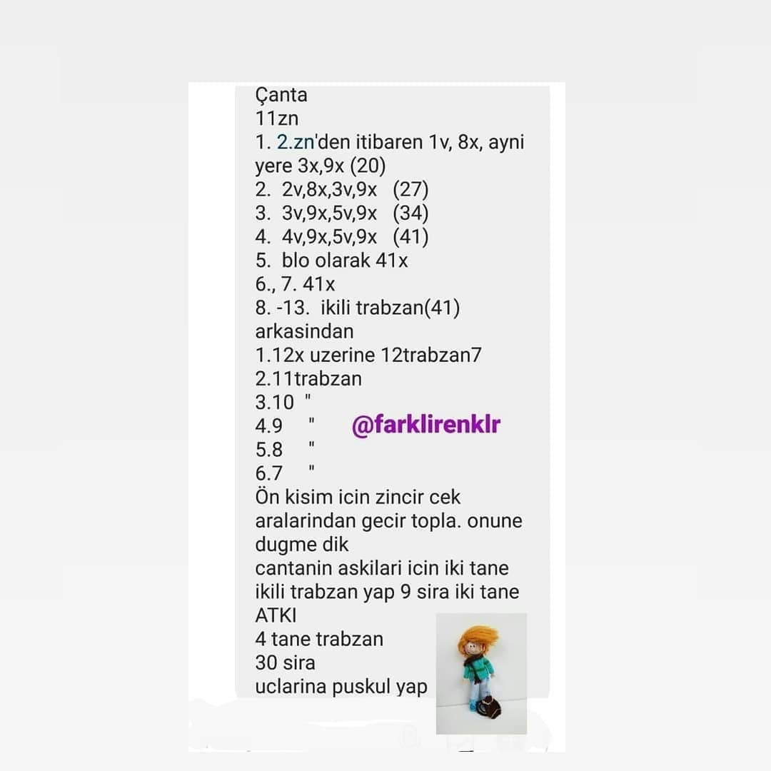 Cedric Amigurumi Şeması Ücretsiz
