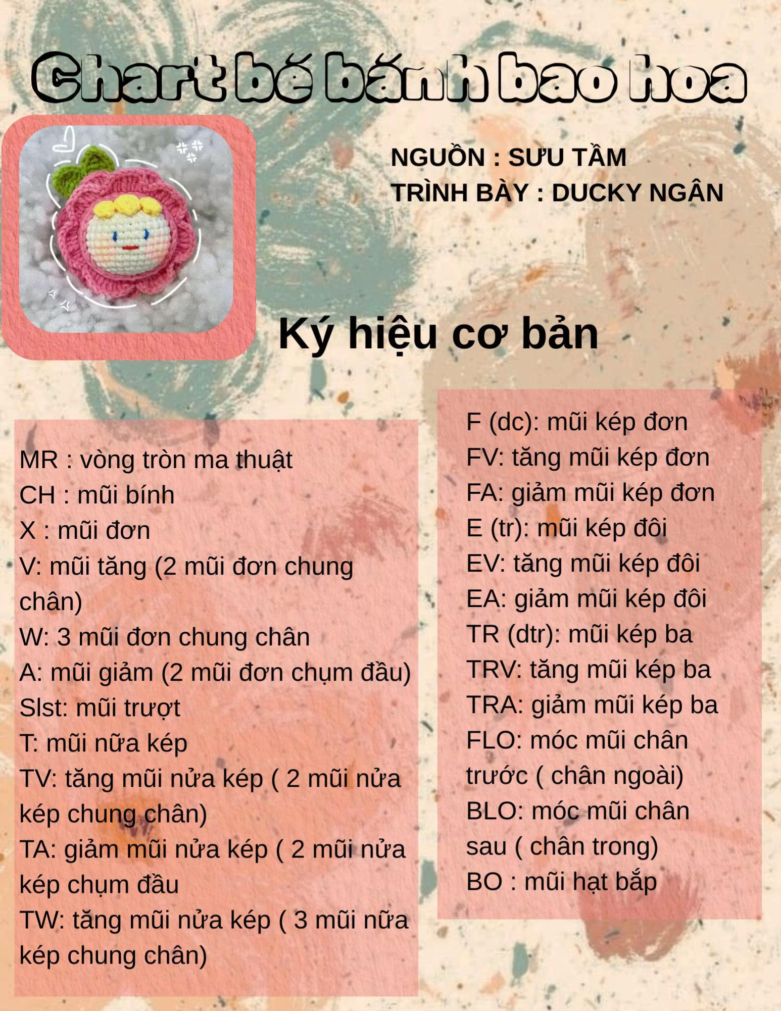 Chart bé bánh bao hoa