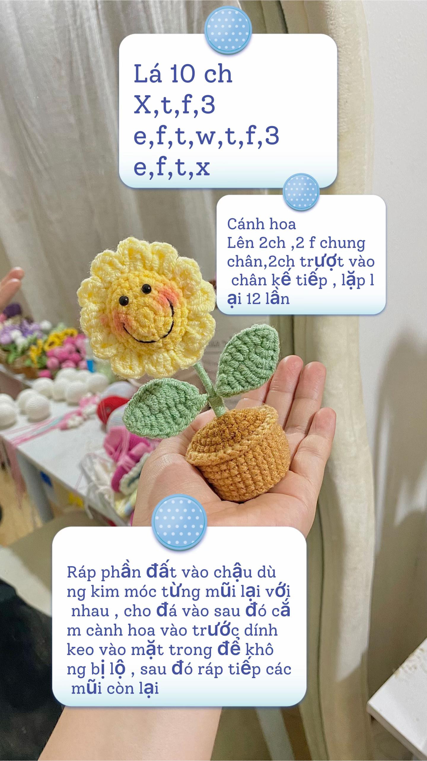 CHART HOA MẶT CƯỜI MINI XINH XẮN
