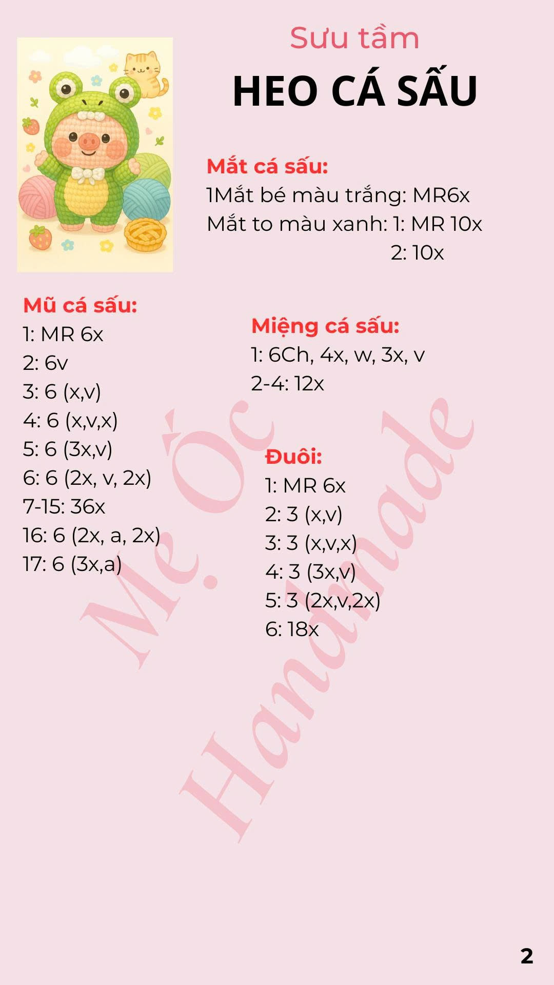 chart móc heo cá sấu