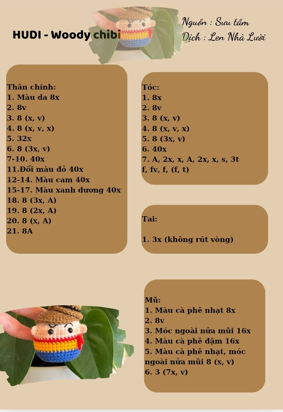 chart móc hudi woody chibi