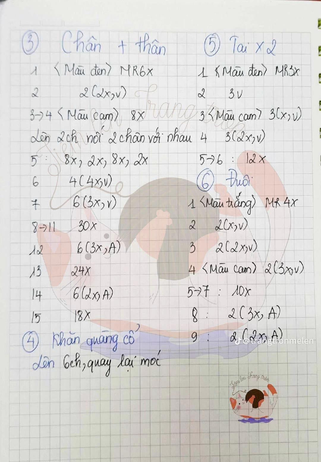 chart móc khóa con cáo màu cam
