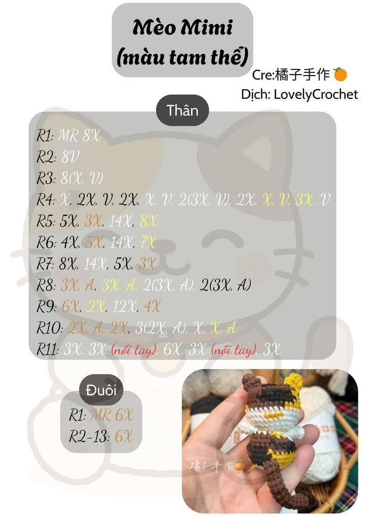 chart móc mèo mimi