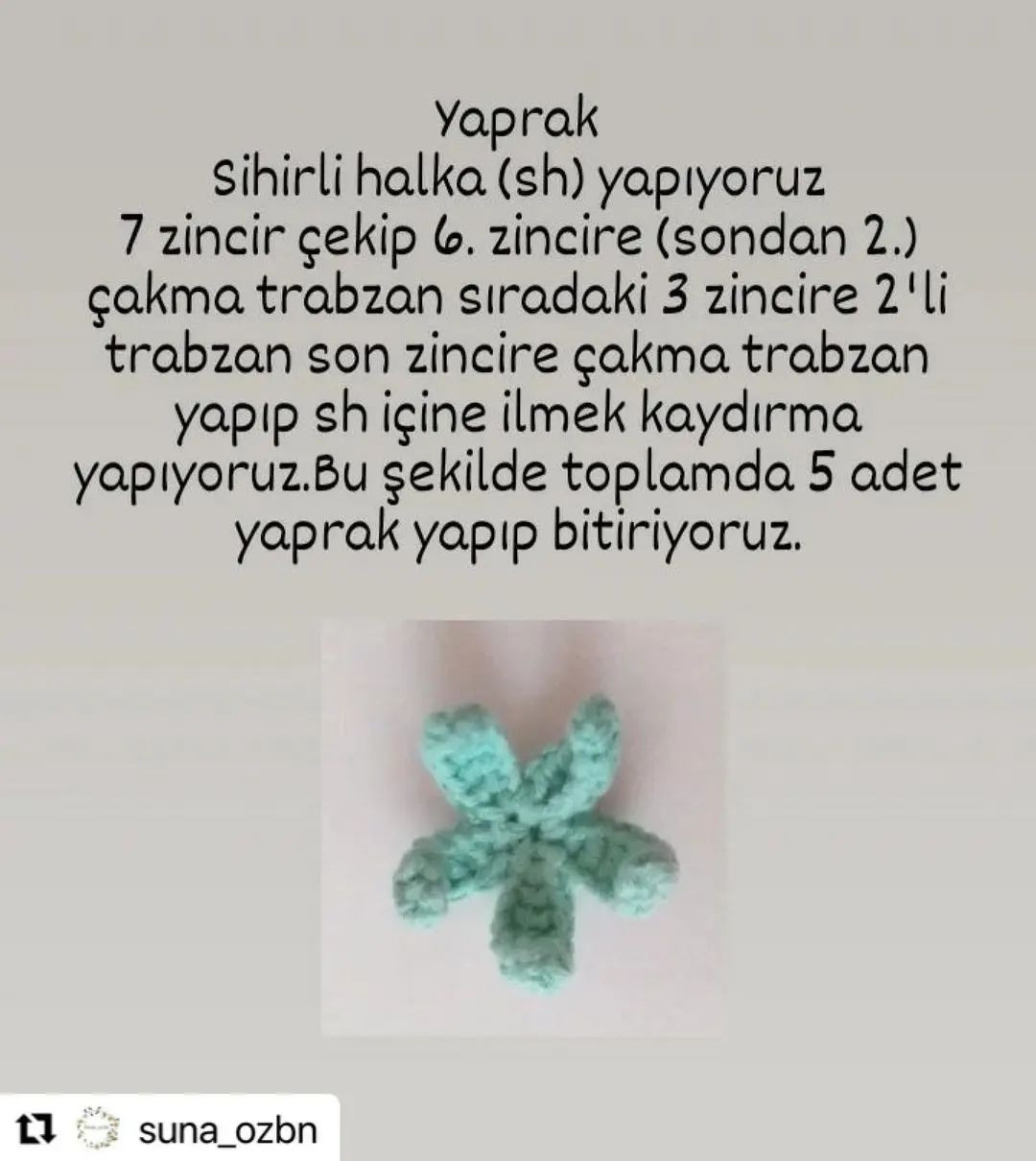 Çiçek Toka Tığ İşi Tarifi