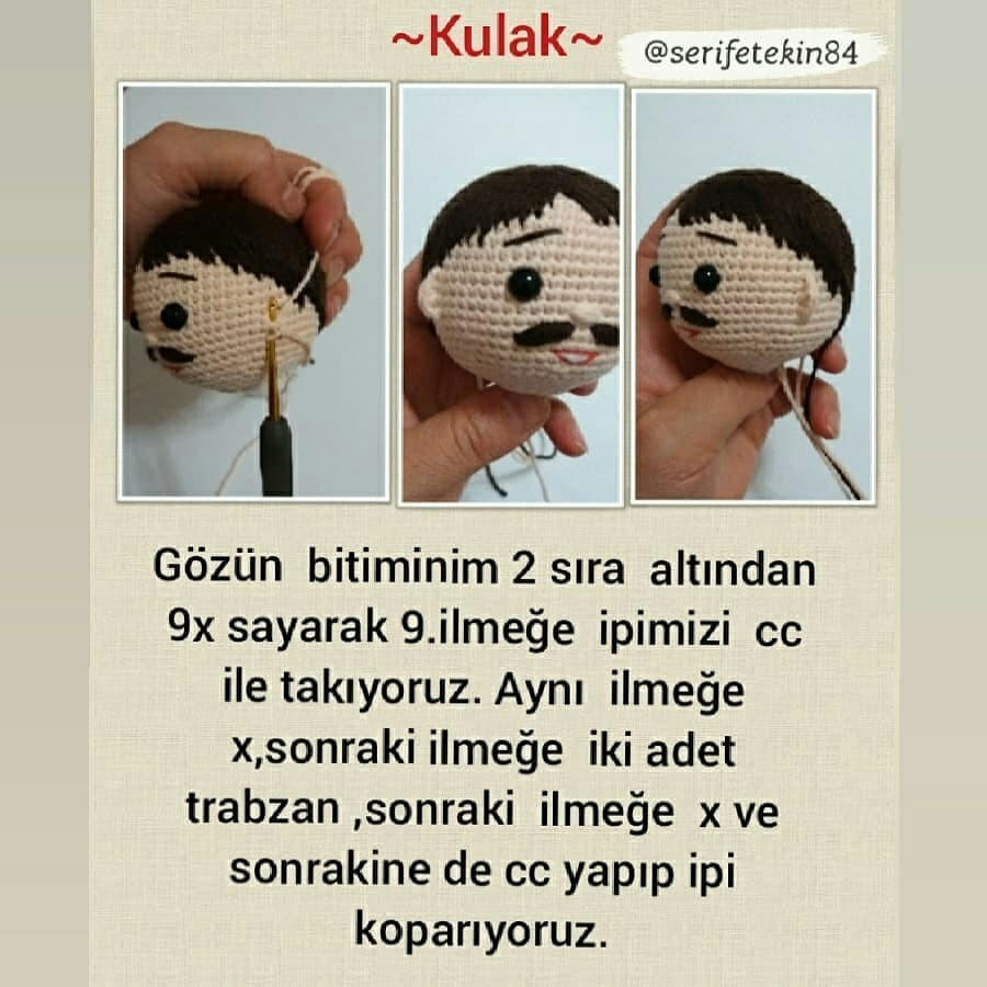 Çiftçi Amca Amigurumi Tığ İşi Şeması