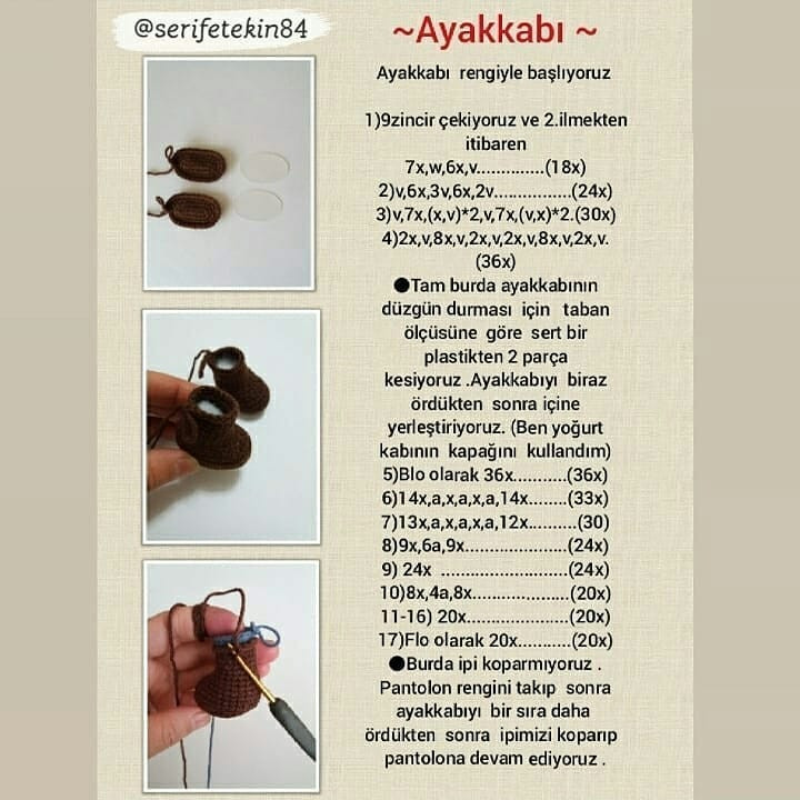 Çiftçi Amca Amigurumi Tığ İşi Şeması
