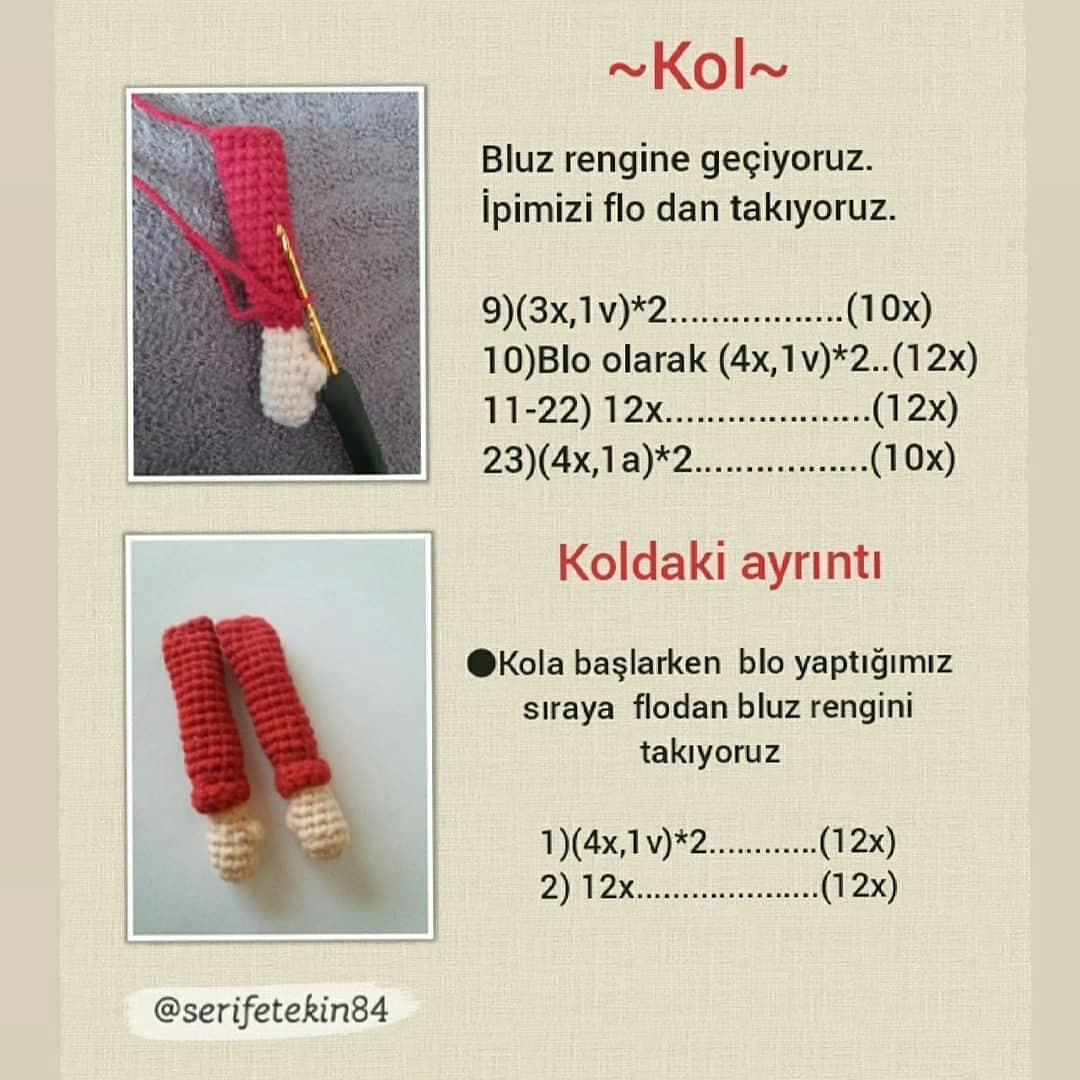 Çiftçi Amca Amigurumi Tığ İşi Şeması