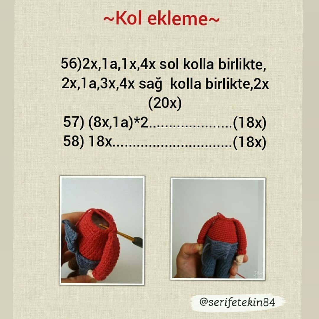 Çiftçi Amca Amigurumi Tığ İşi Şeması