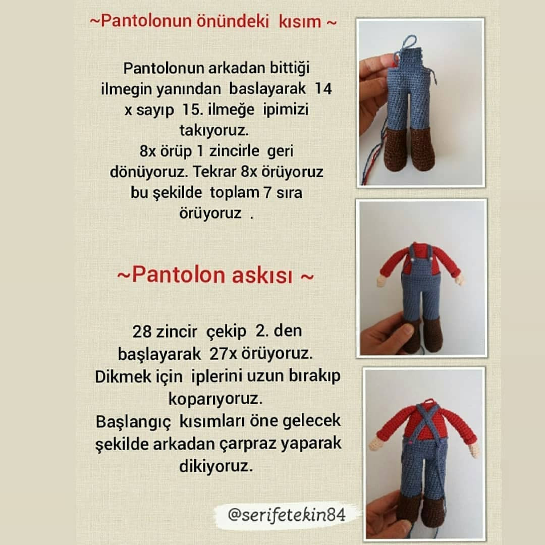 Çiftçi Amca Amigurumi Tığ İşi Şeması