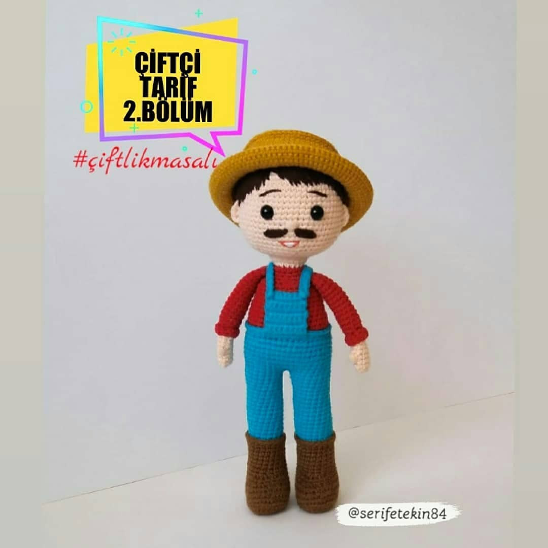 Çiftçi Amca Amigurumi Tığ İşi Şeması