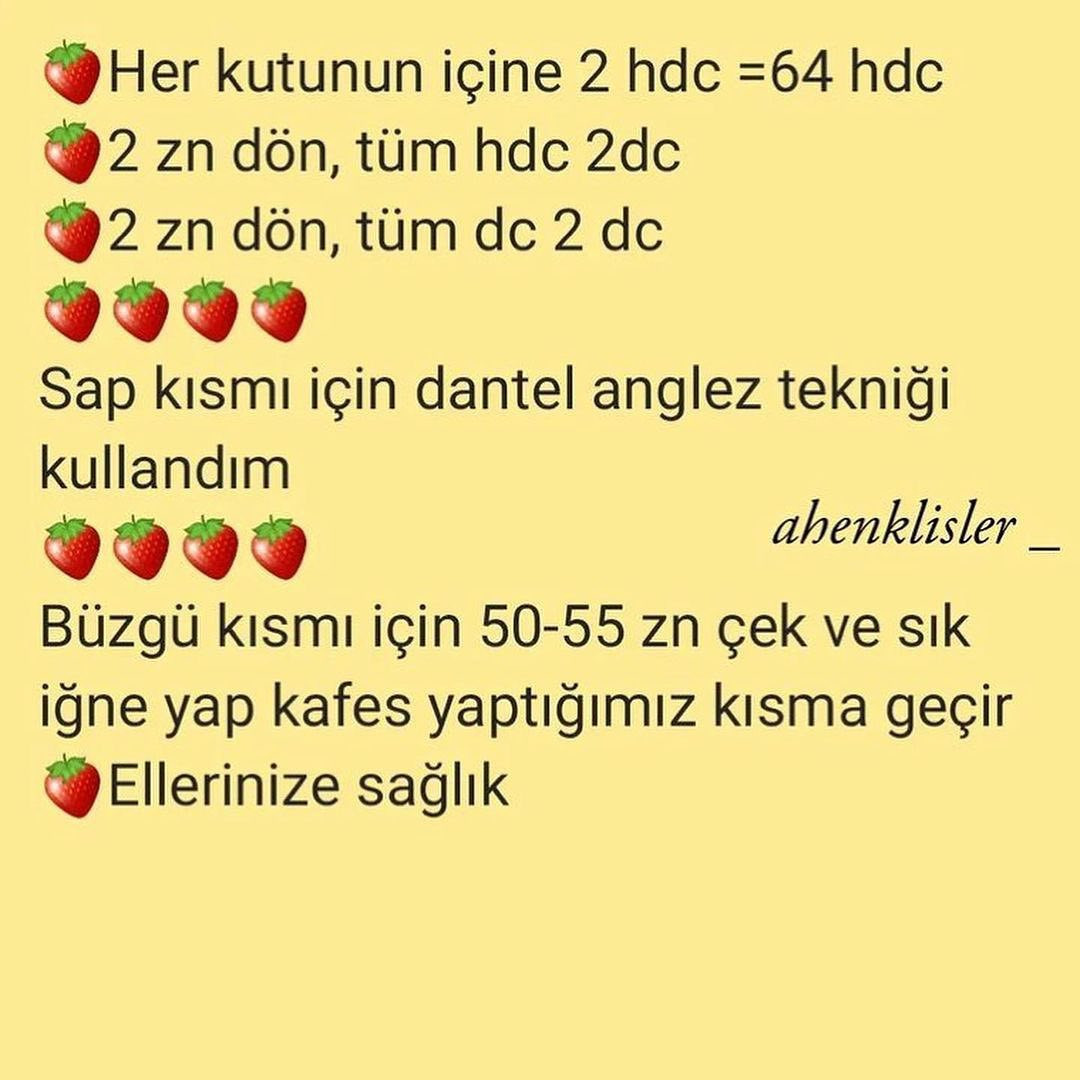 Çilek Şeklinde Çanta Yapımı