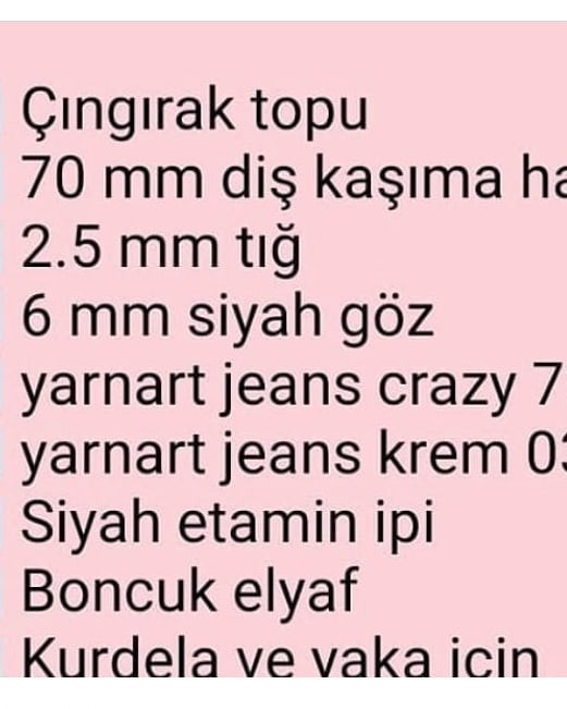 Çingirak Bebek Zirafası Tığ İşi Modeli
