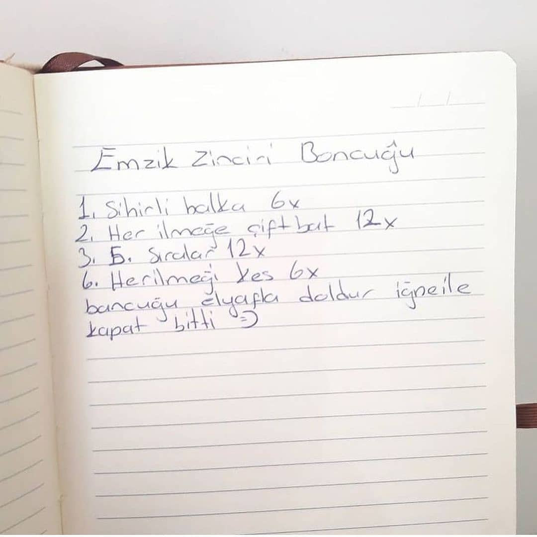 Çıngırak ve Boncuklu Bebek Zinciri Şeması