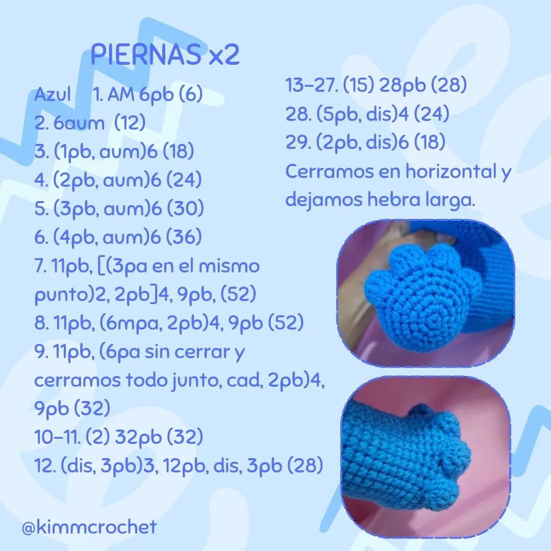 COME GALLETAS amigurumi de 25cm: Patrón gratis