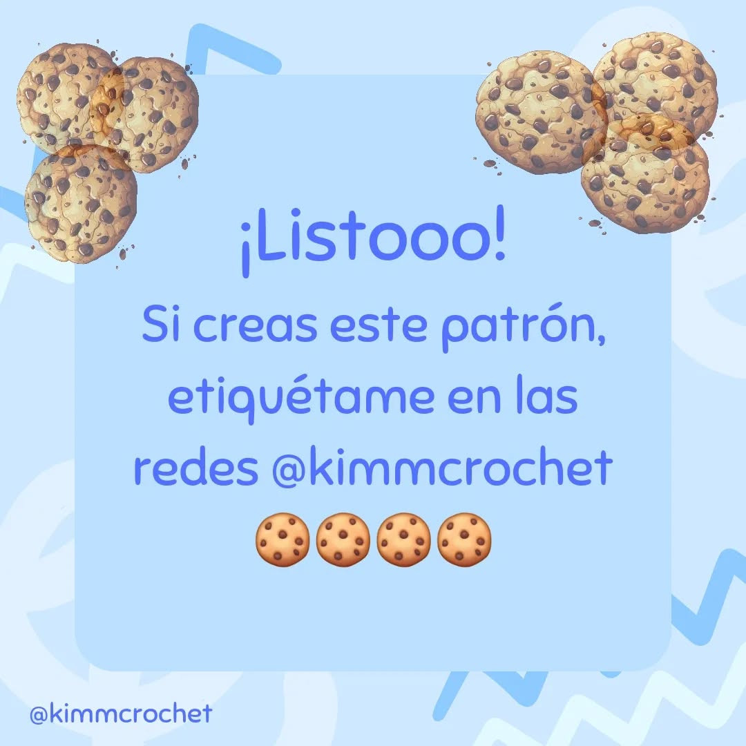 COME GALLETAS amigurumi de 25cm: Patrón gratis
