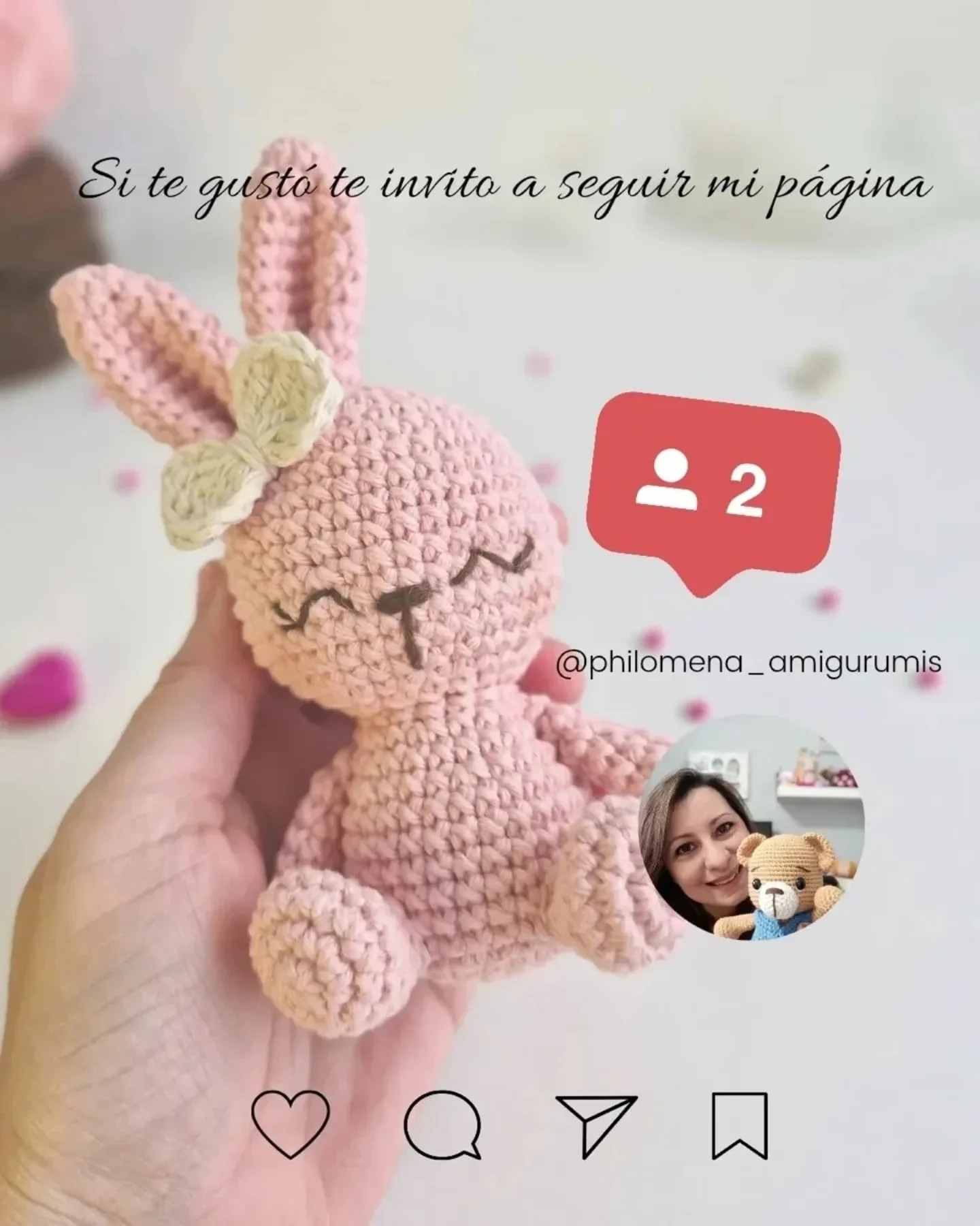 Conejita amigurumi: patrón gratuito
