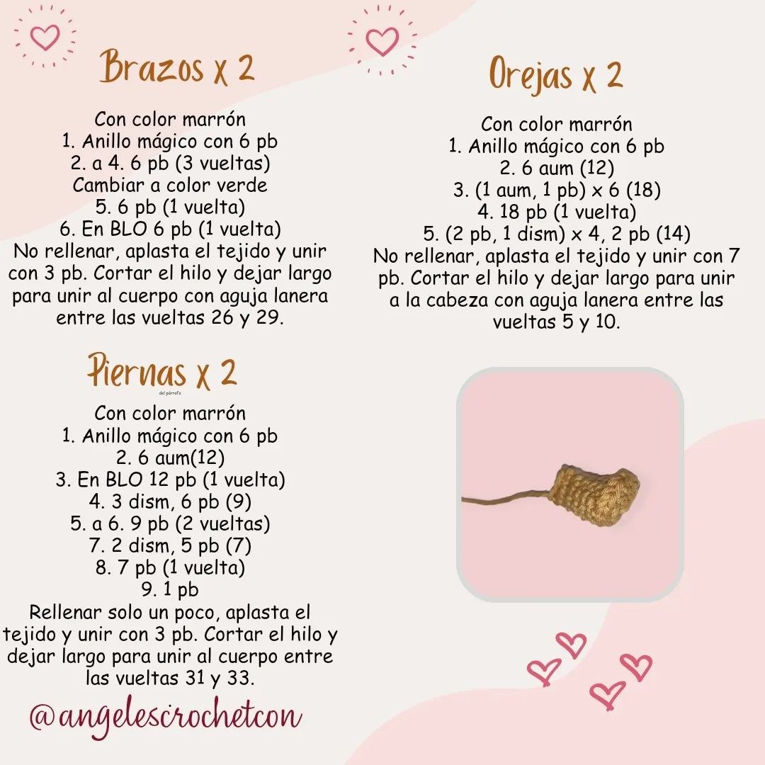 Conejita Anita: Patrón de Amigurumi Gratis