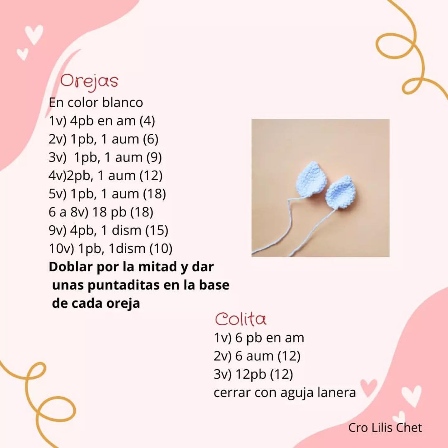 Conejito amigurumi: Patrón gratis incluido