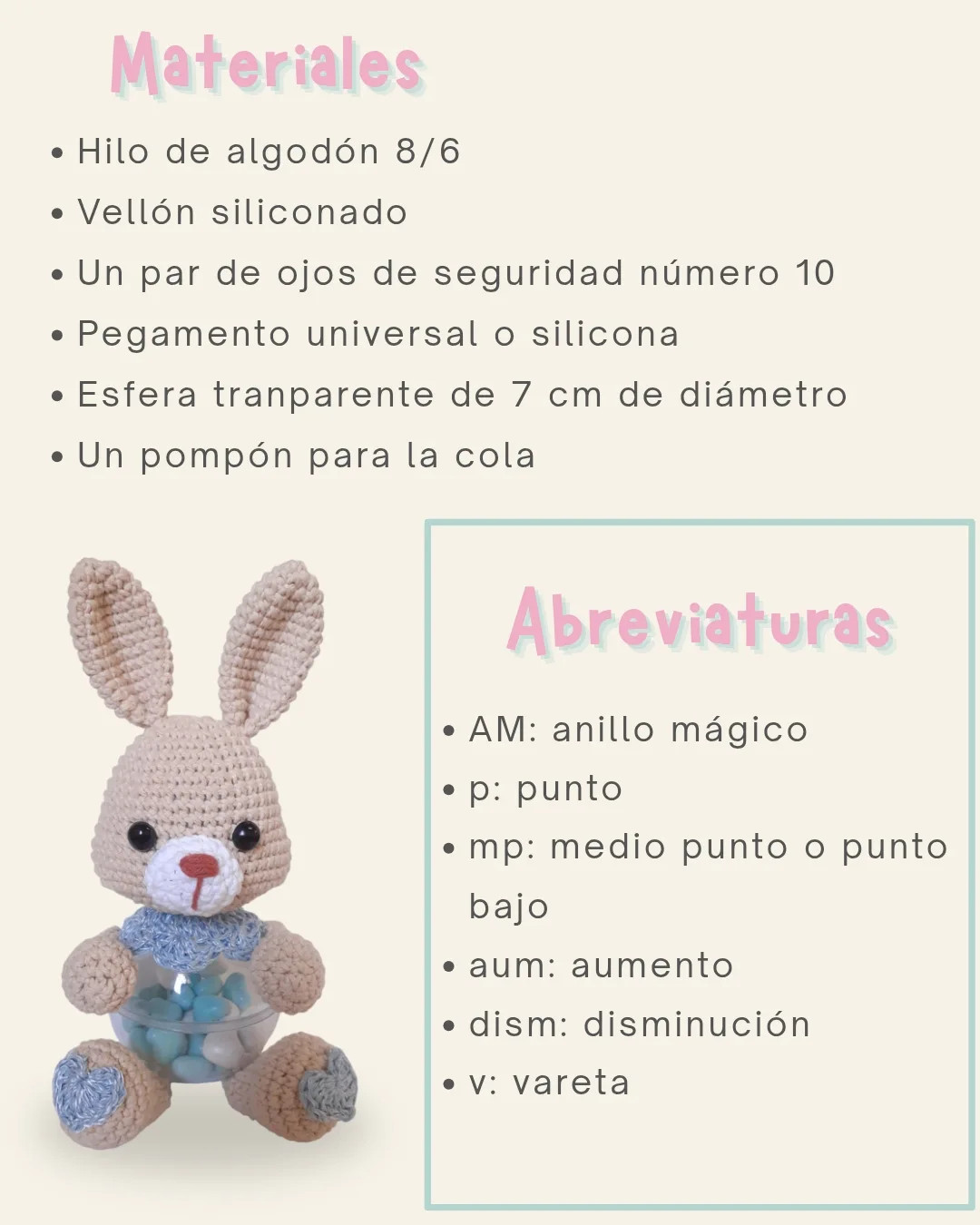 Conejito Burbuja: Patrón de crochet gratis