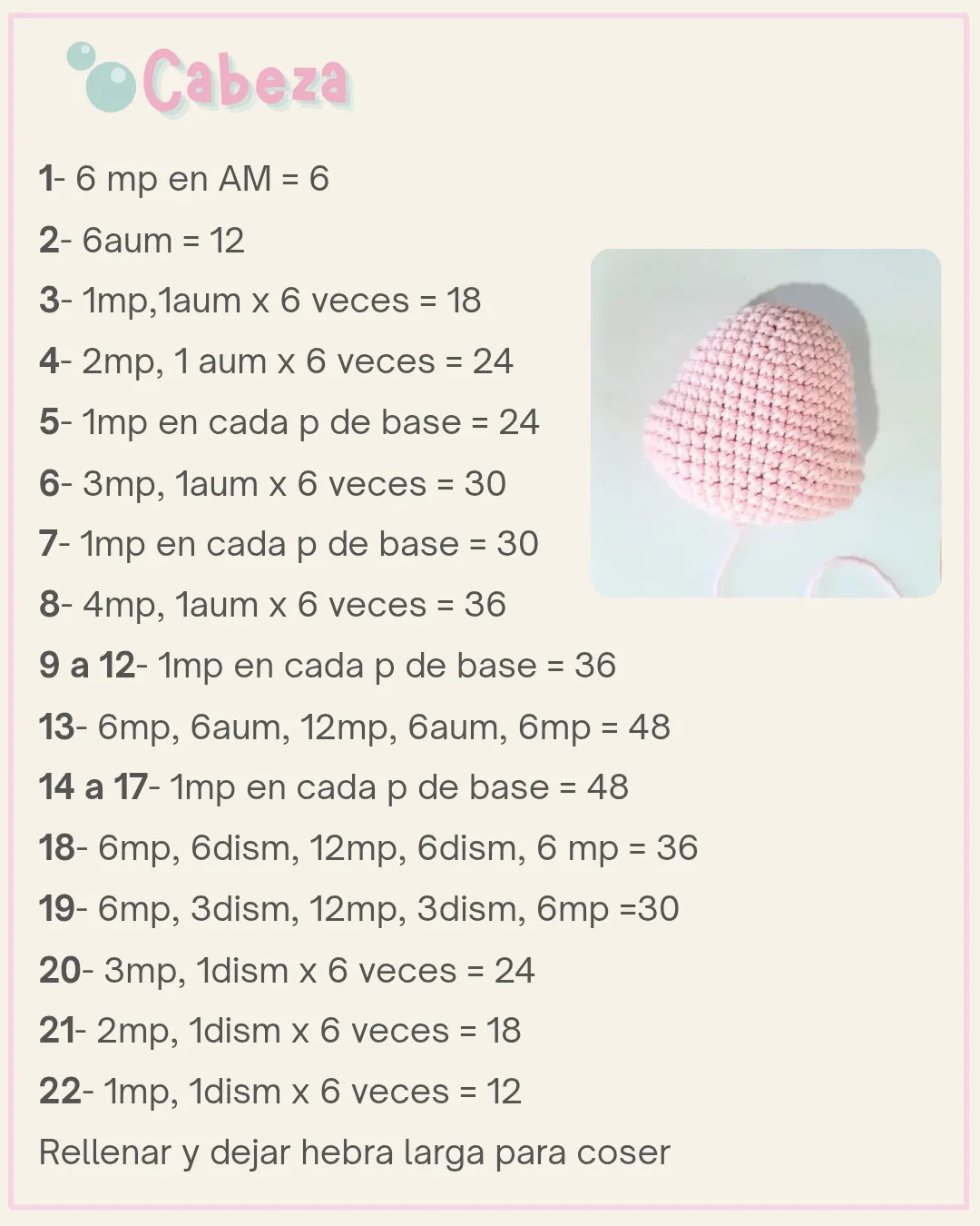Conejito Burbuja: Patrón de crochet gratis