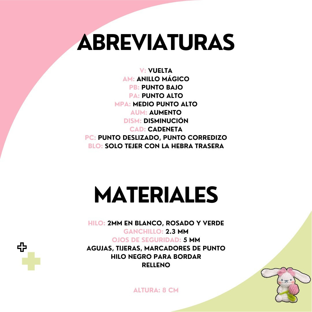Conejito Tulipán Amigurumi: Patrón Gratis