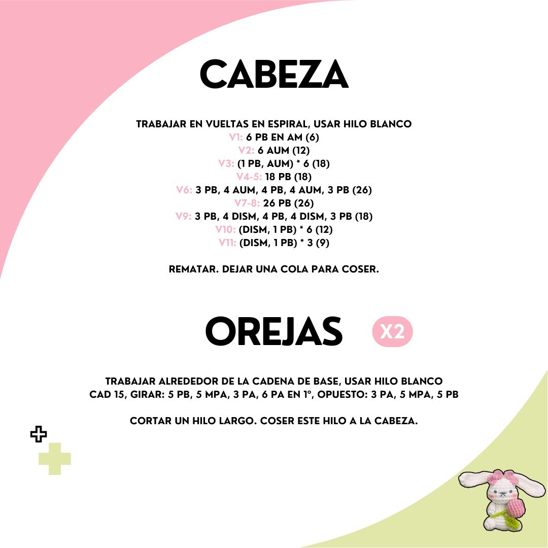 Conejito Tulipán Amigurumi: Patrón Gratis