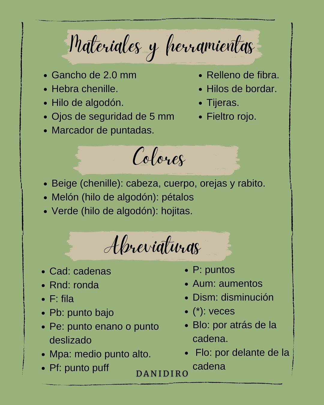 Coniflor: Patrón gratuito del conejito adorable.