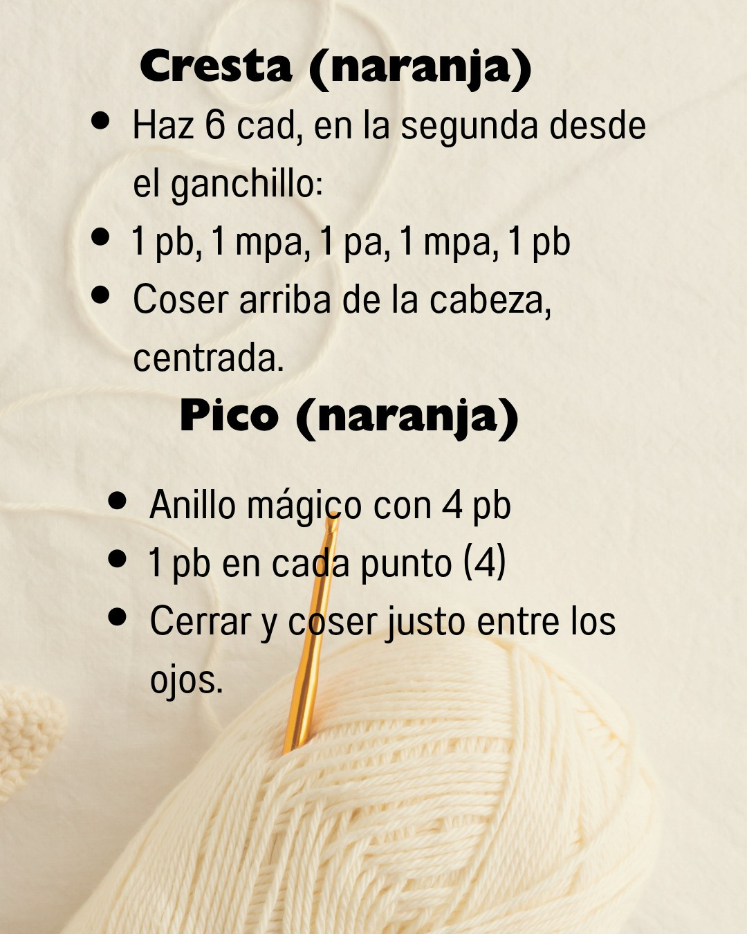 Crea tu propio pollito elegante con este patrón de crochet detallado.