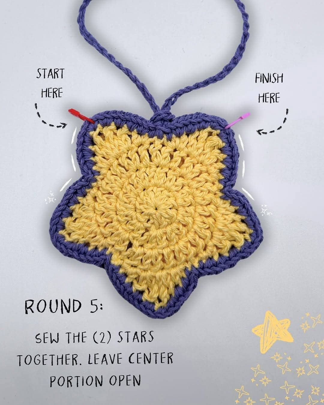 Crochet Star Bag Pattern: 13 Easy Steps