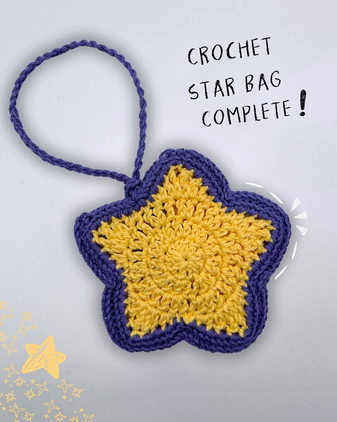 Crochet Star Bag Pattern: 13 Easy Steps
