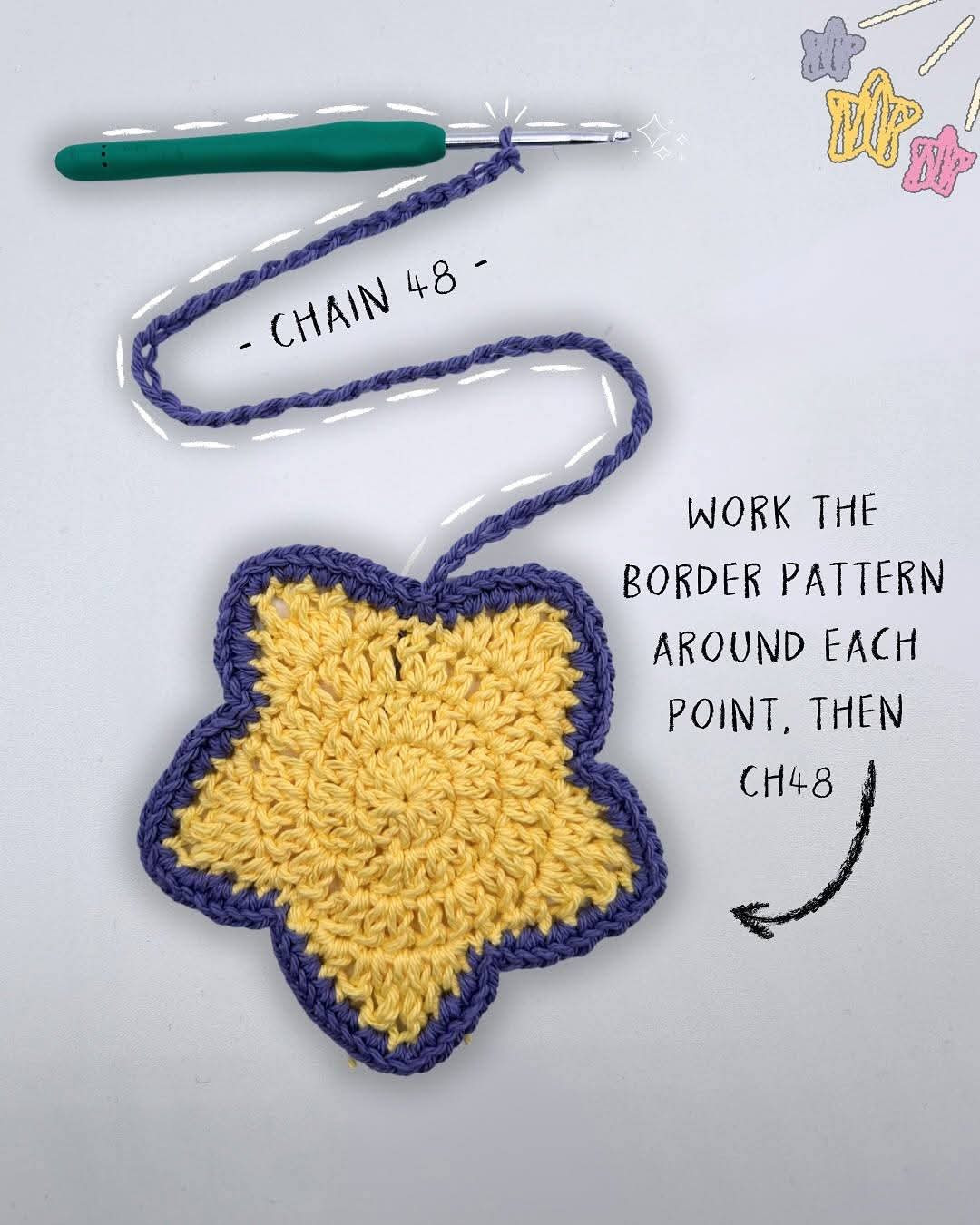 Crochet Star Bag Pattern: 13 Easy Steps