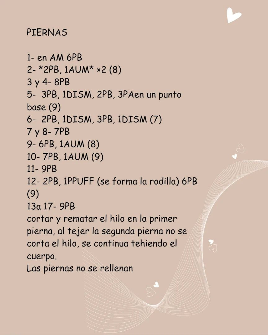 Cuerpo base amigurumi: patrón gratis