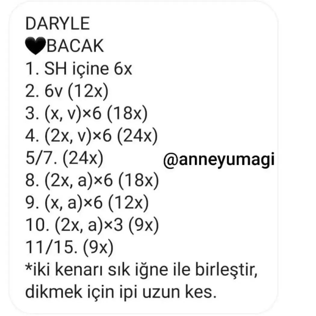 DARYLE ÜCRETSİZ AMIGURUMI ŞAPKA VE BEBEK TARİFİ