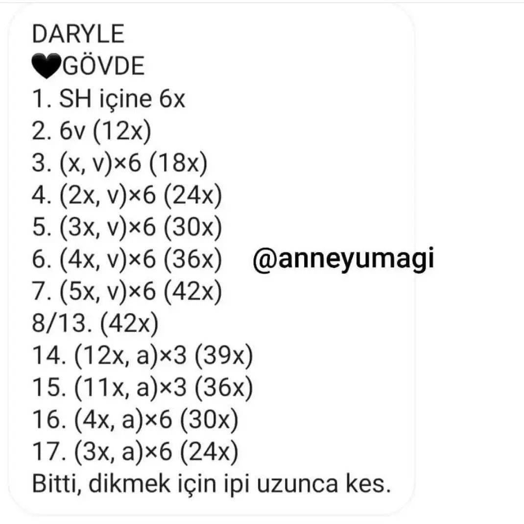 DARYLE ÜCRETSİZ AMIGURUMI ŞAPKA VE BEBEK TARİFİ