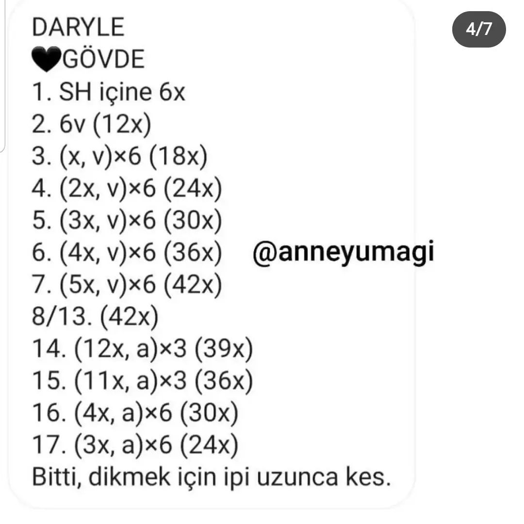 DARYLE ÜCRETSİZ AMIGURUMI ŞAPKA VE BEBEK TARİFİ