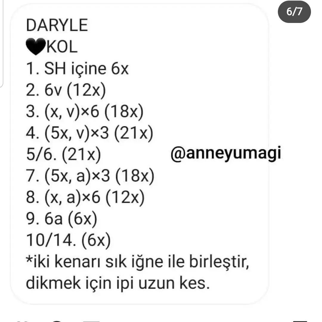 DARYLE ÜCRETSİZ AMIGURUMI ŞAPKA VE BEBEK TARİFİ