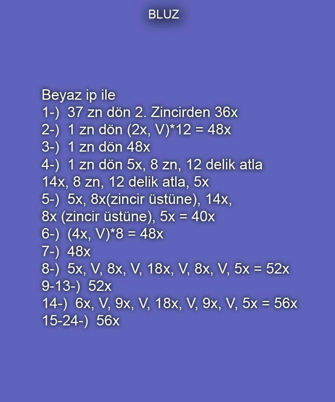 Dêfne Bebek Bluz Örgü Şeması