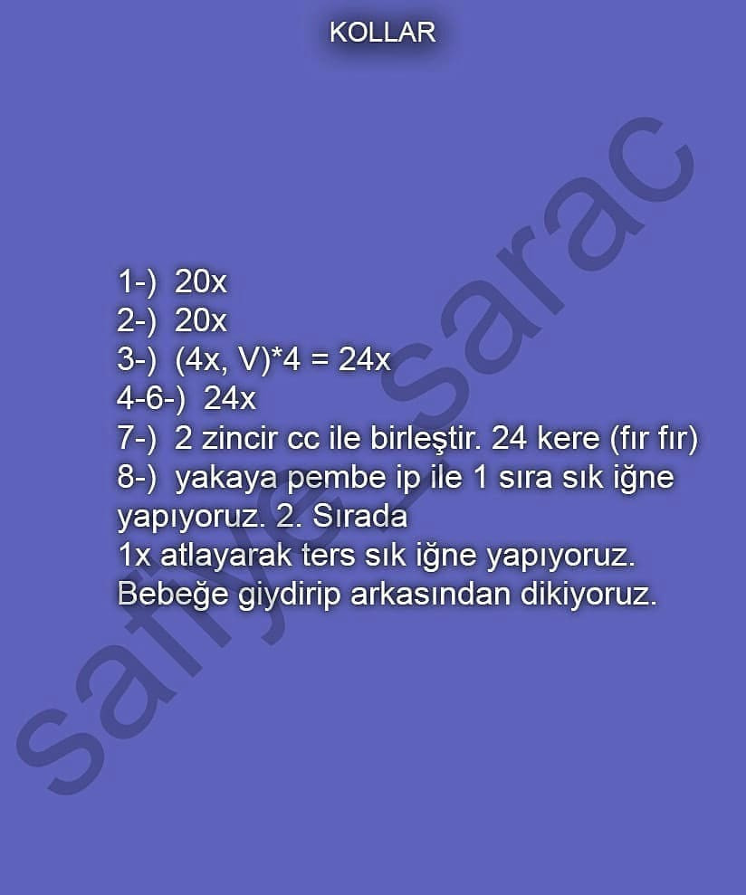 Dêfne Bebek Bluz Örgü Şeması