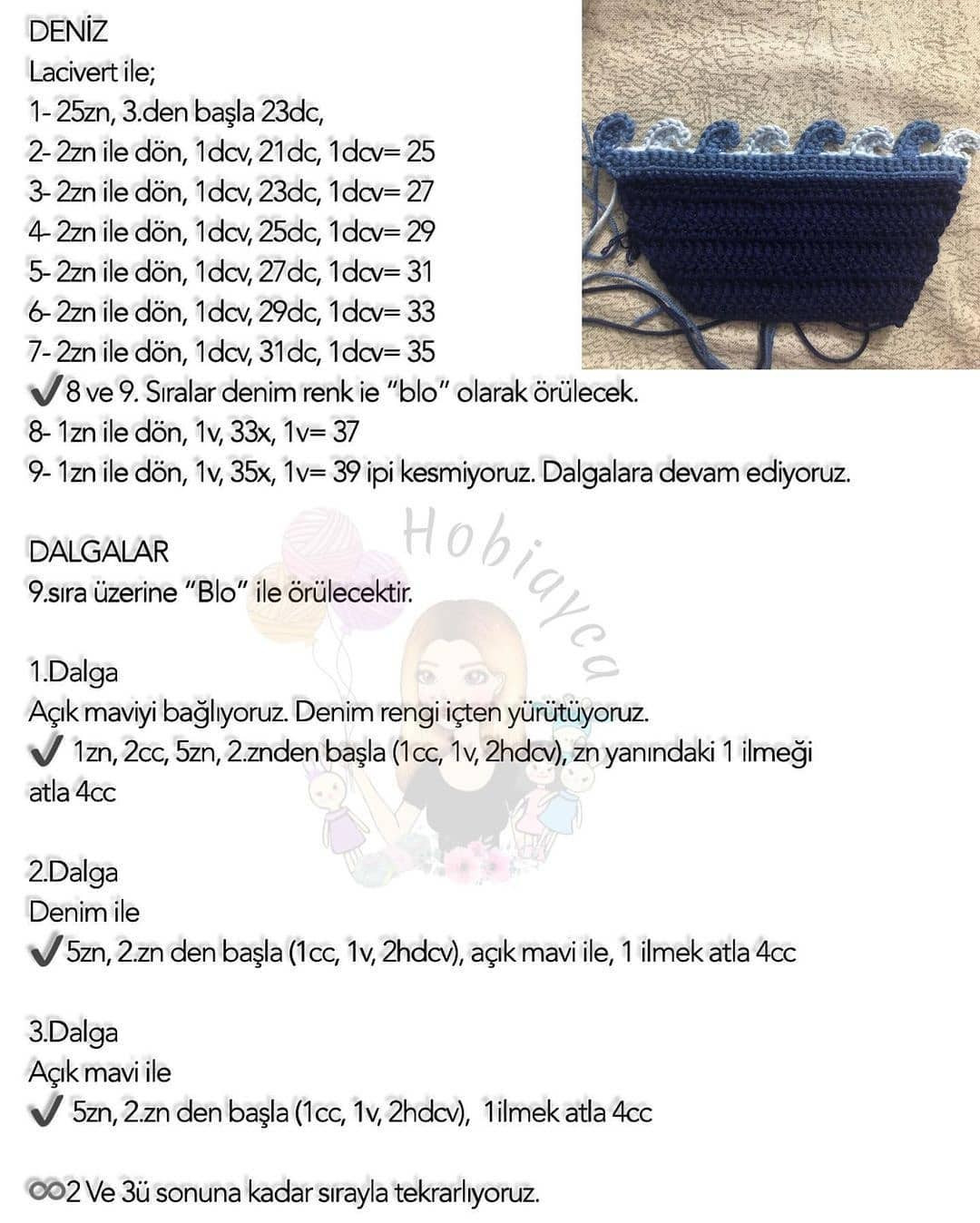 Deniz Feneri Kapı Süsü Tığ İşi Tarifi