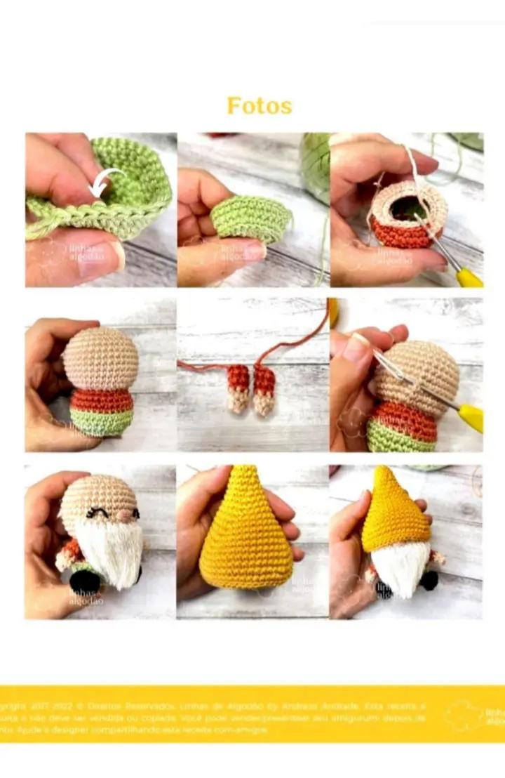 Desafio de Natal: Como Fazer o Gnomo de Crochê!
