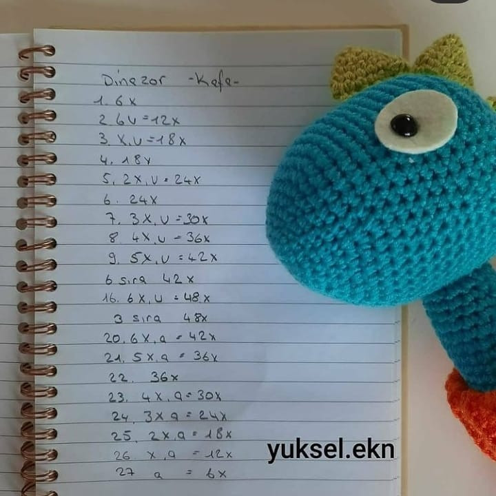 Dinosor Amigurumi Şeması