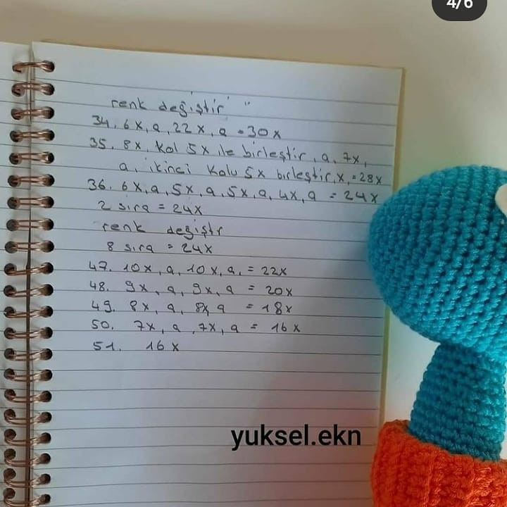 Dinosor Amigurumi Şeması