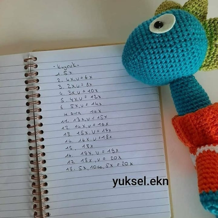 Dinosor Amigurumi Şeması