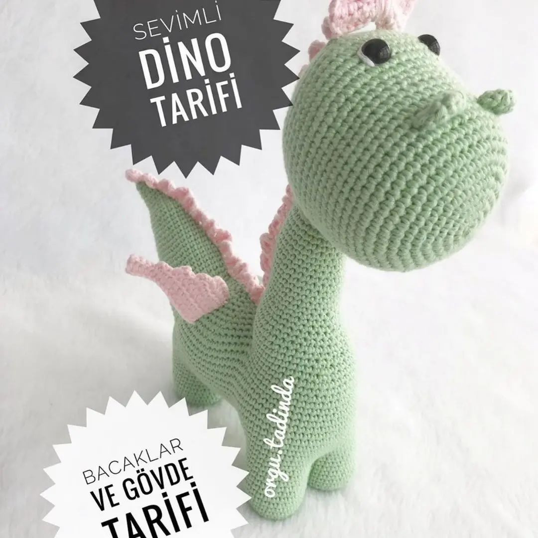 Dinosor Amigurumi Tığ İşi Tarifi