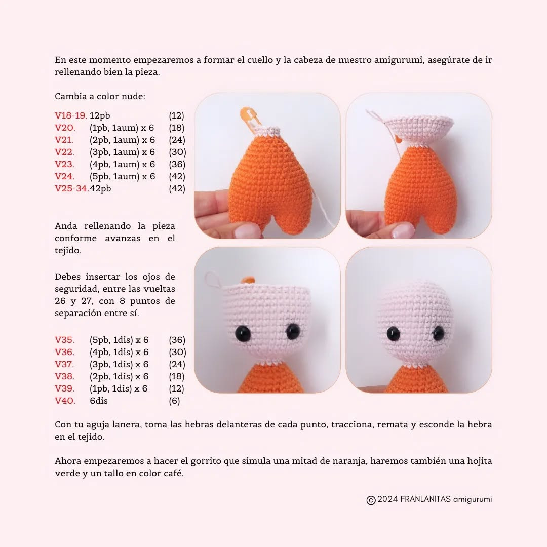 Dulce Naranja: Patrón amigurumi gratis