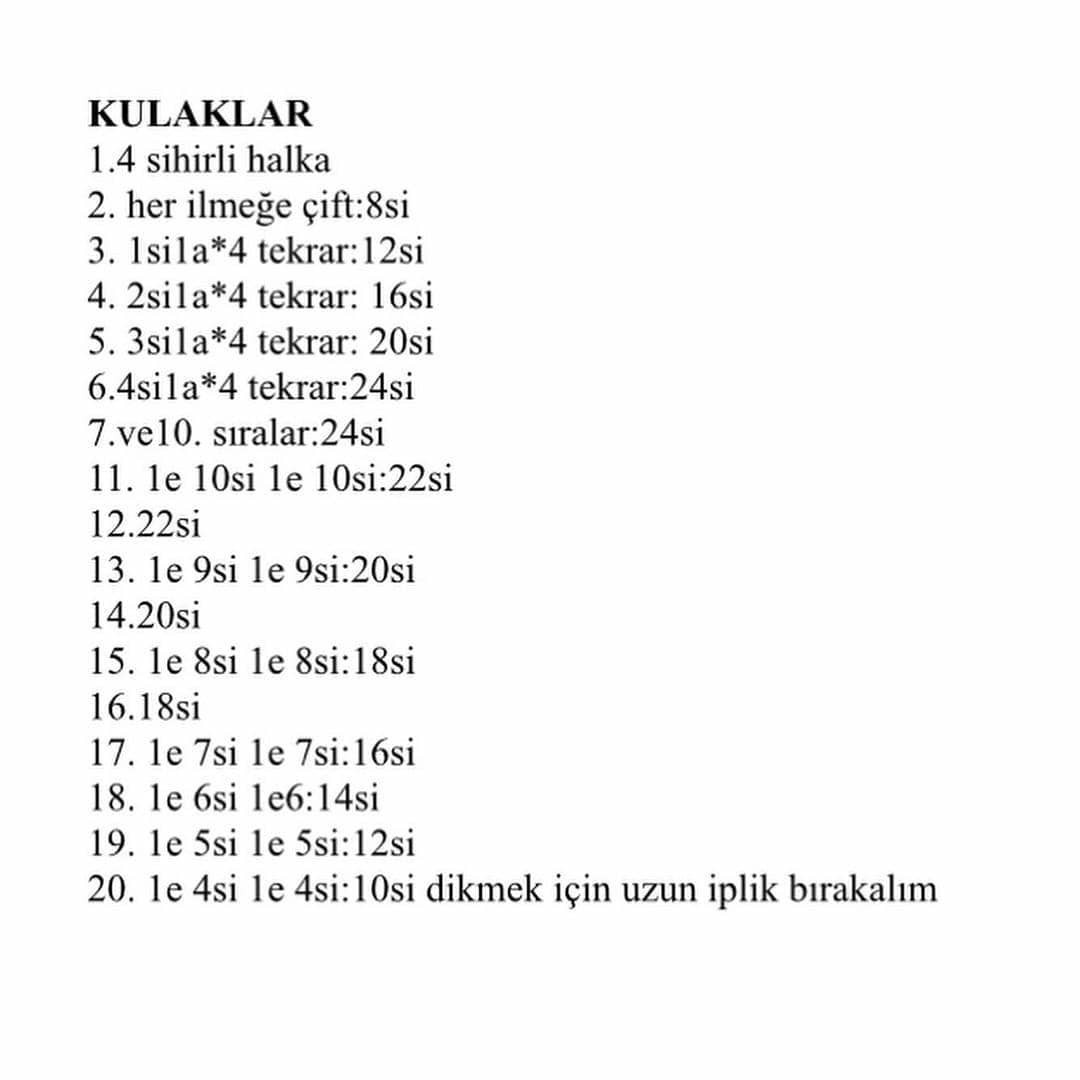 Duman Köpeği Tığ İşi Şeması