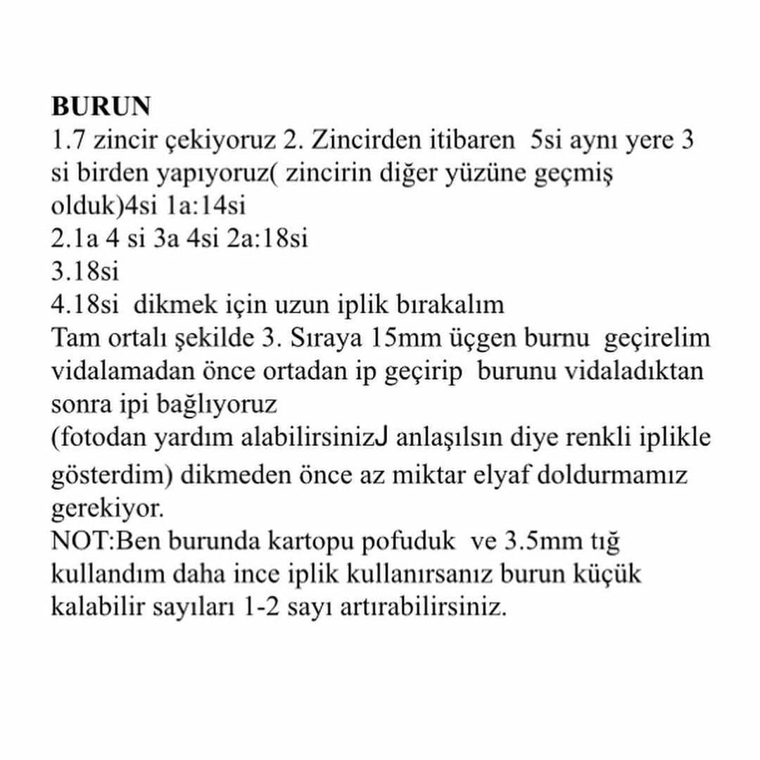 Duman Köpeği Tığ İşi Şeması