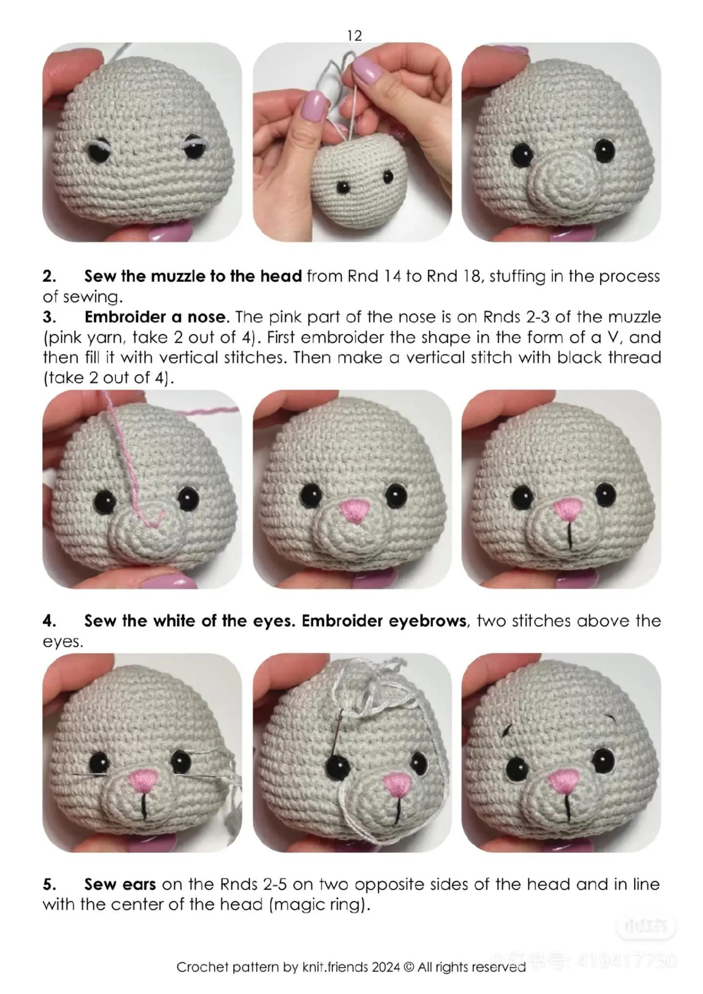 easter bunnies crochet pattern and carrot