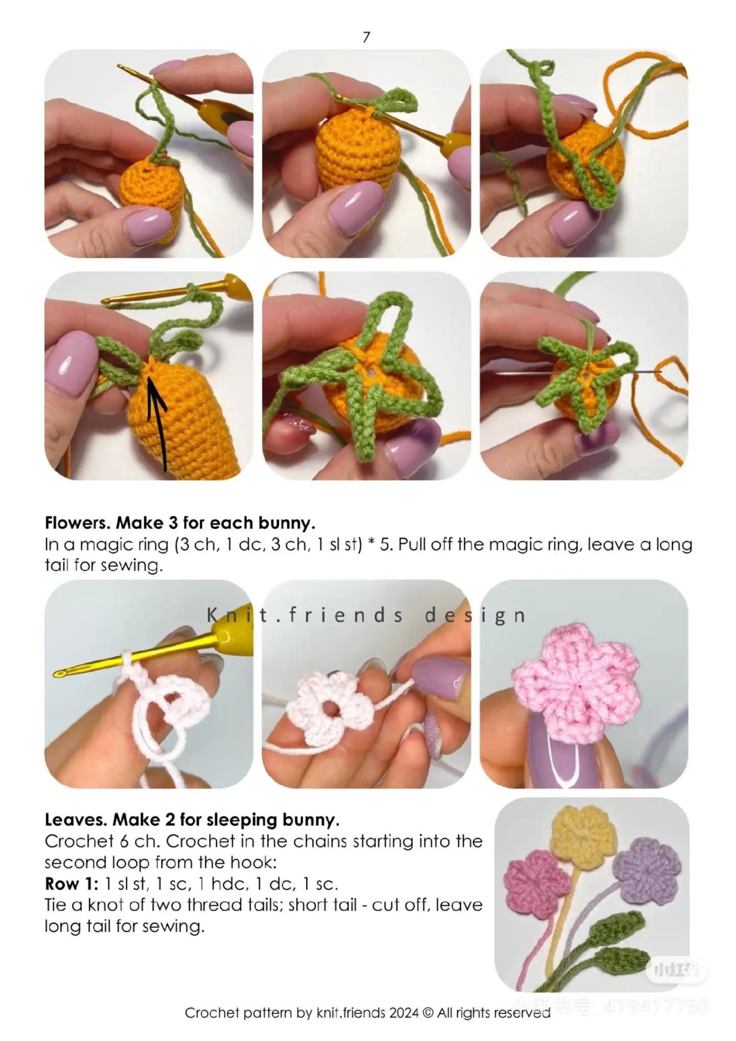 easter bunnies crochet pattern and carrot