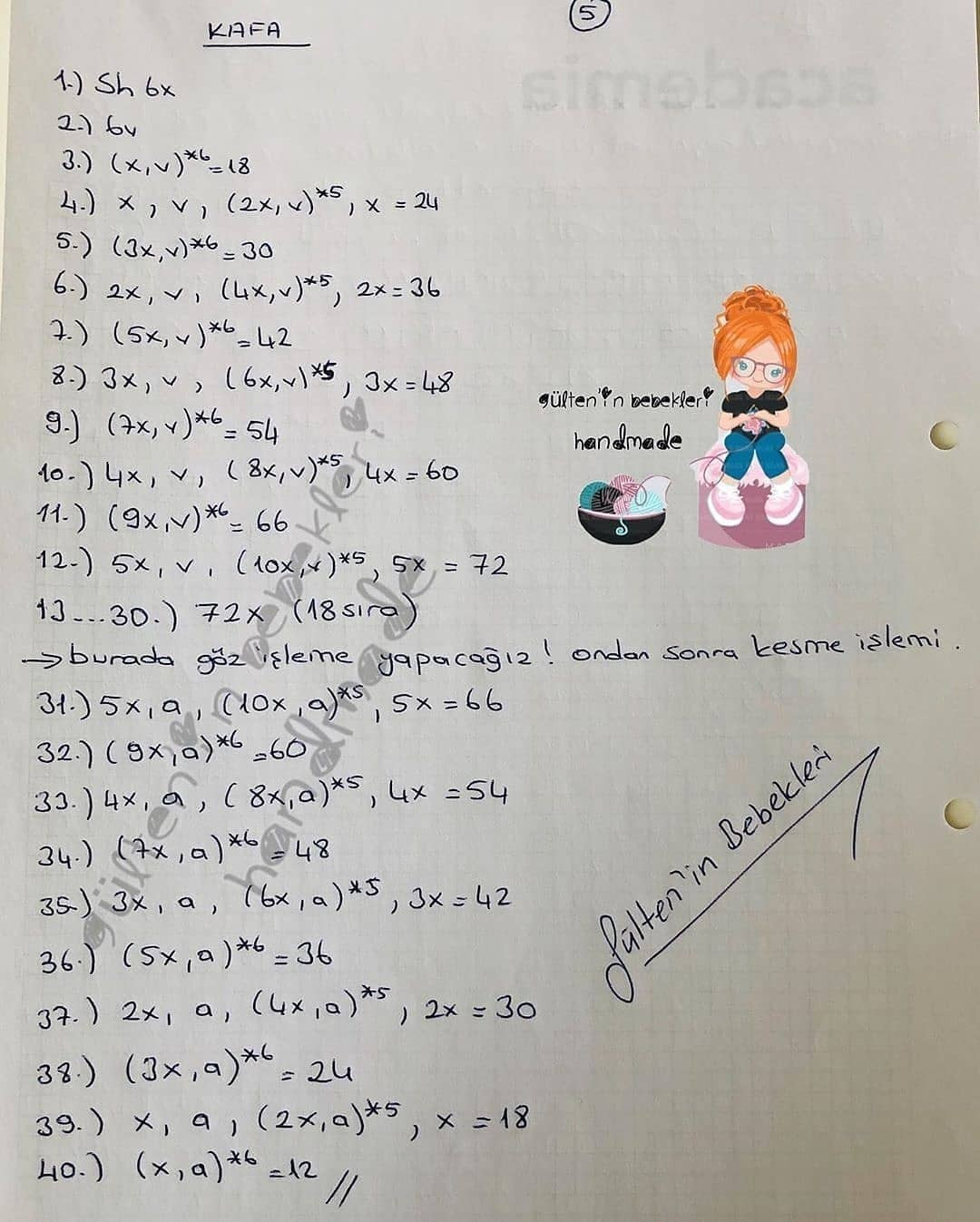 Eflatun Bebek Amigurumi Şeması
